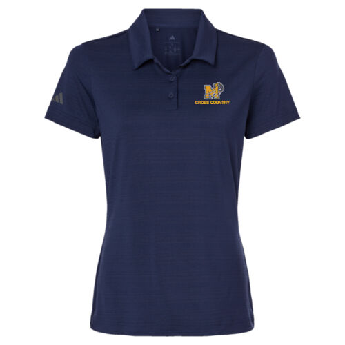 Adidas Women's Textured Stripe Polo Thumbnail